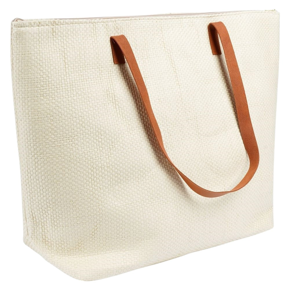 Practical cooler bag for beach, travel and picnics with zipper
