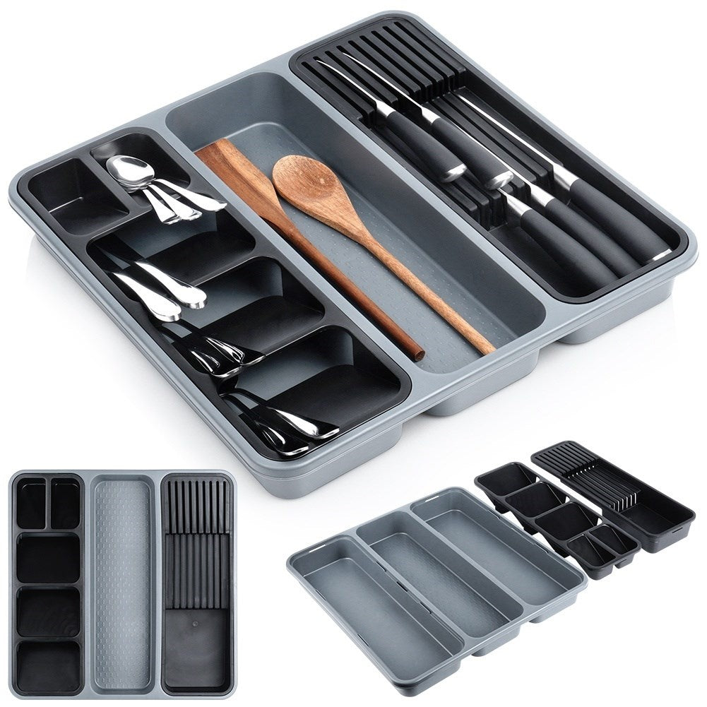 Practical cutlery box: spacious, space-saving and durable