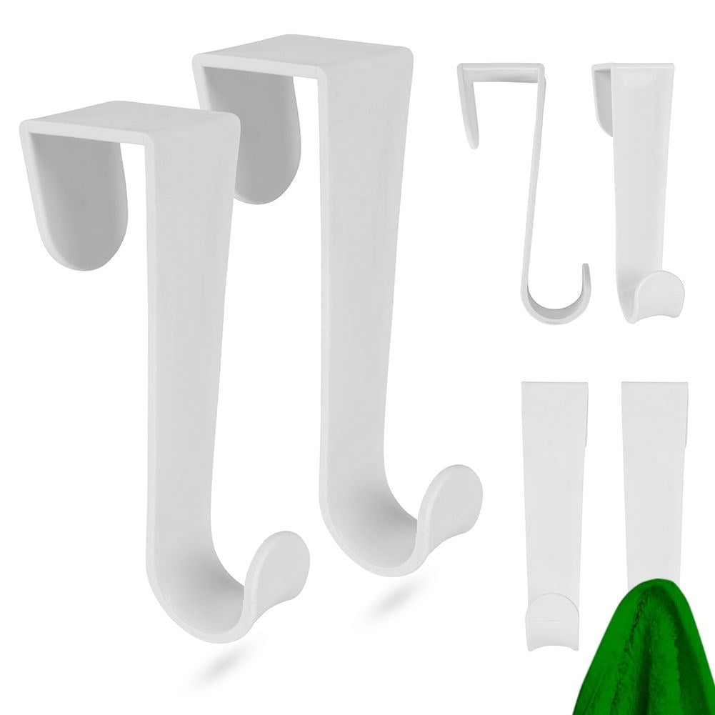 Practical white hooks without drilling for doors