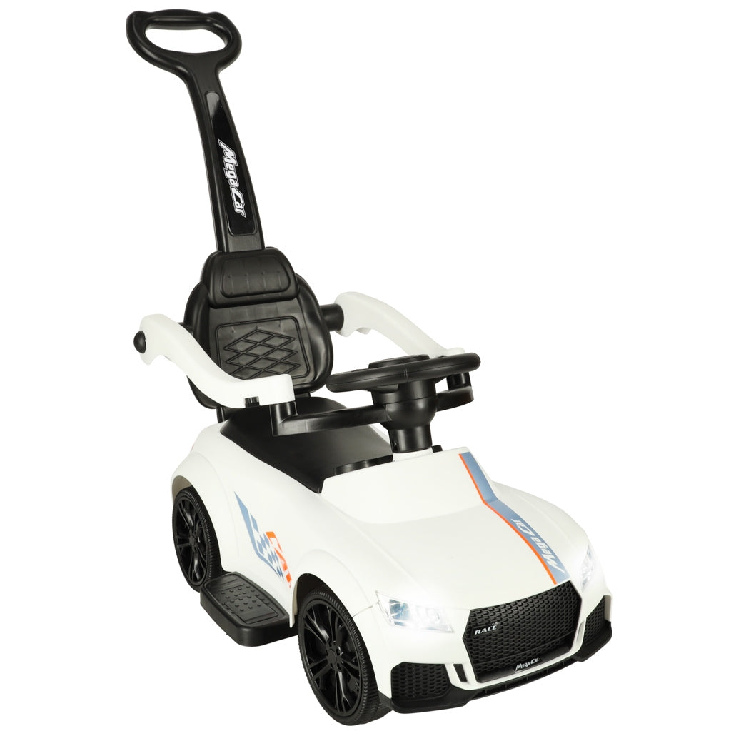 Pushchair car with sound and lights white