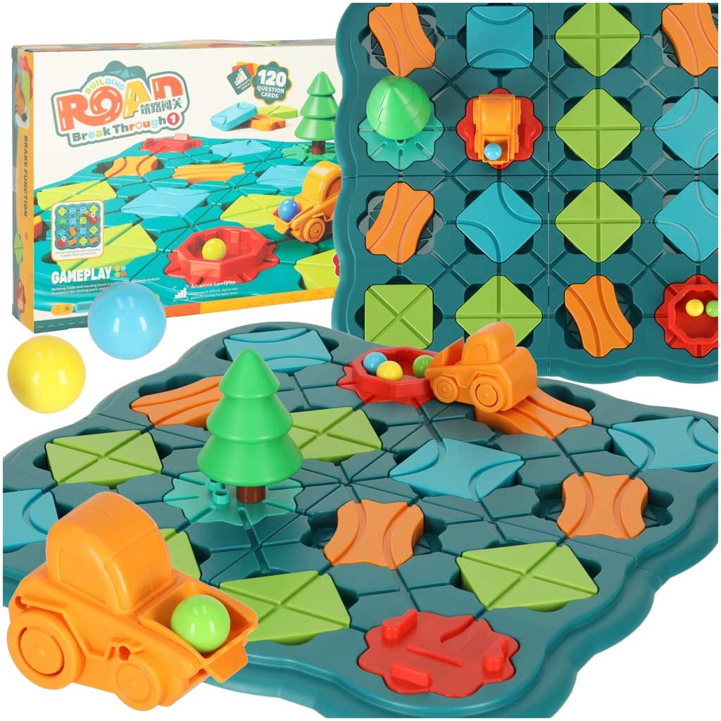 Puzzle board game maze obstacle course 28el