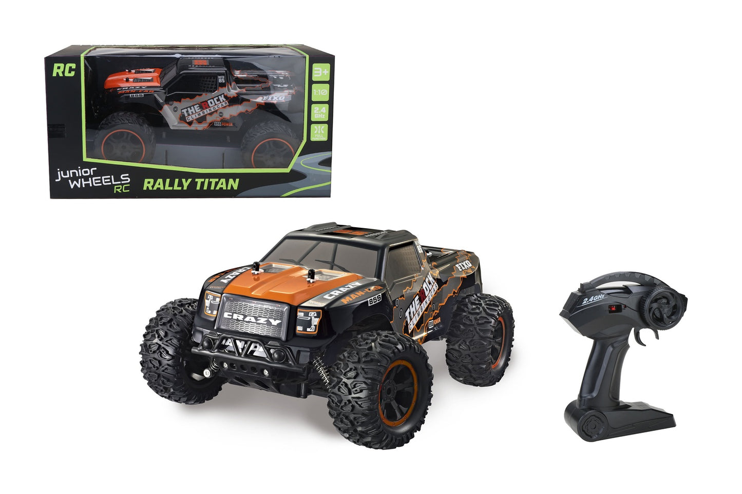 RC Rally Truck 1:10, Orange, Rubber Tires, 12 km/h