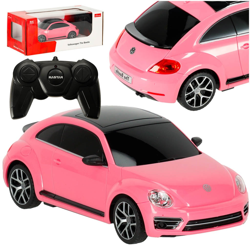 RC car 1:24 Volkswagen Beetle pink