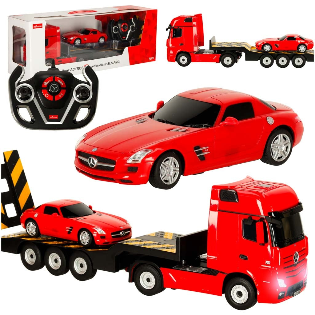 RC car 1:26 Mercedes-Benz Actros red