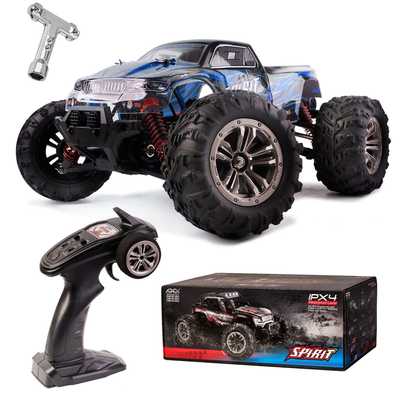 RC car Q901 brushless 1:16 2.4G 4CH 52km/h blue