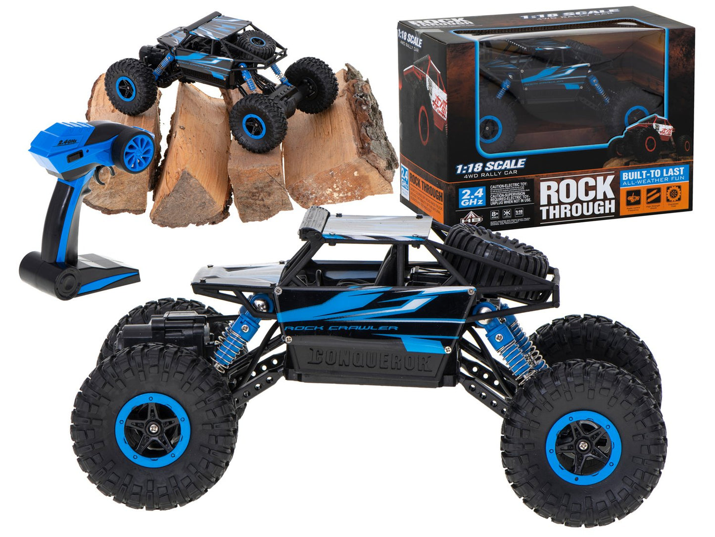 RC car Rock Crawler HB 2.4GHz 1:18 blue
