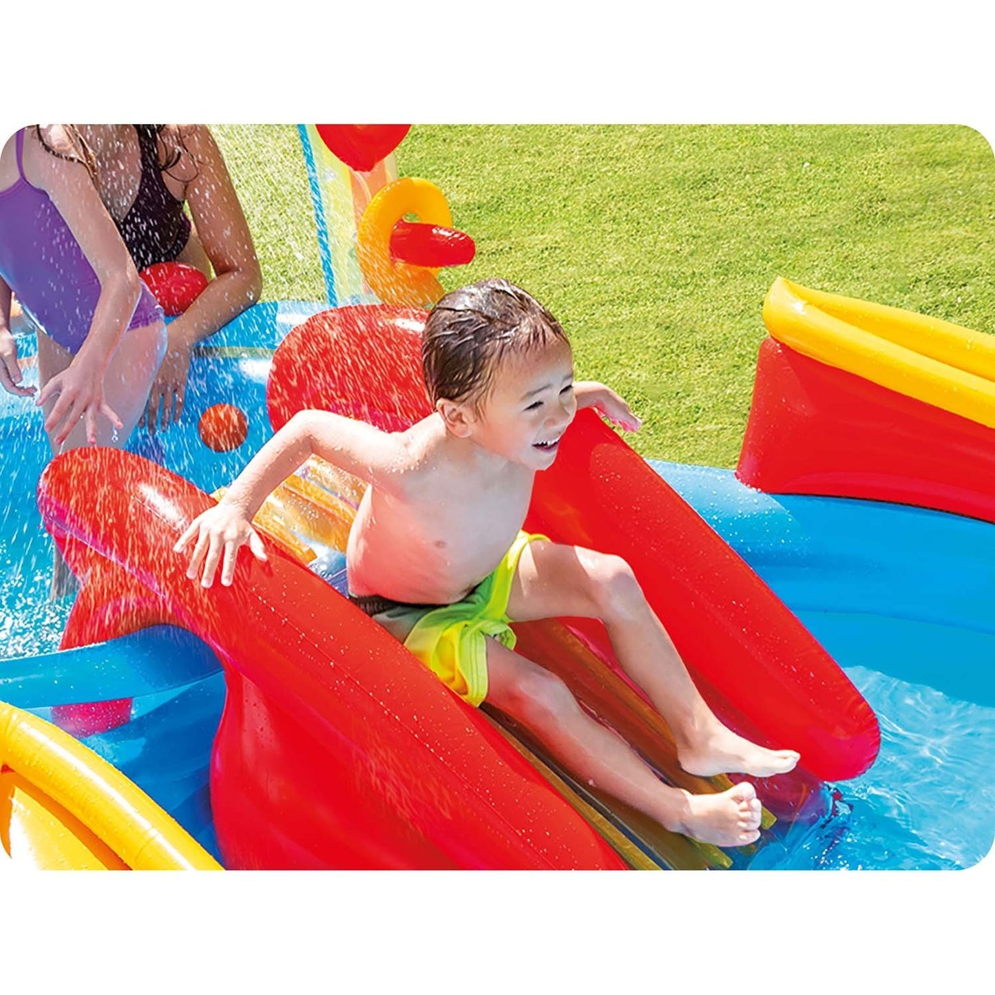 Rainbow inflatable playground 297 x 193 x 135 cm INTEX 57453
