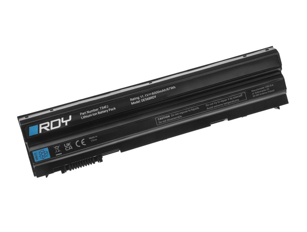 Rdy Batteri M5Y0X T54Fj 8858X För Dell Latitude E5420 E5430 E5520 E5530 E6420