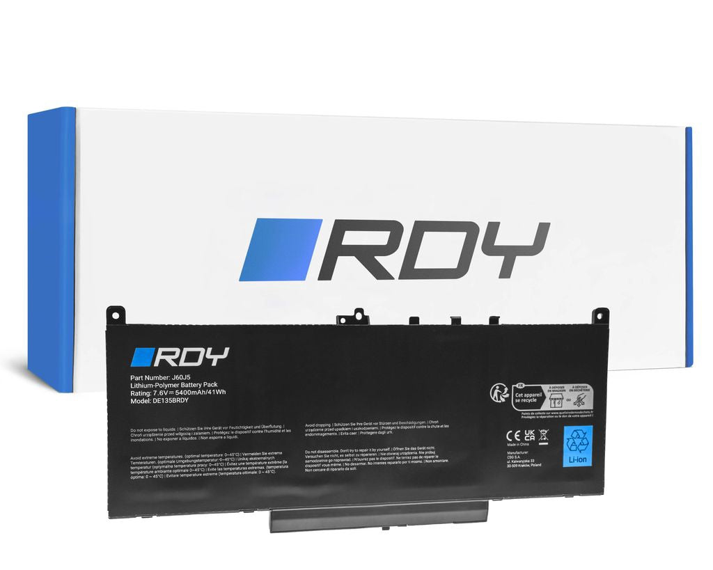 Rdy Laptop Batteri J60J5 För Dell Latitude E7270 E7470