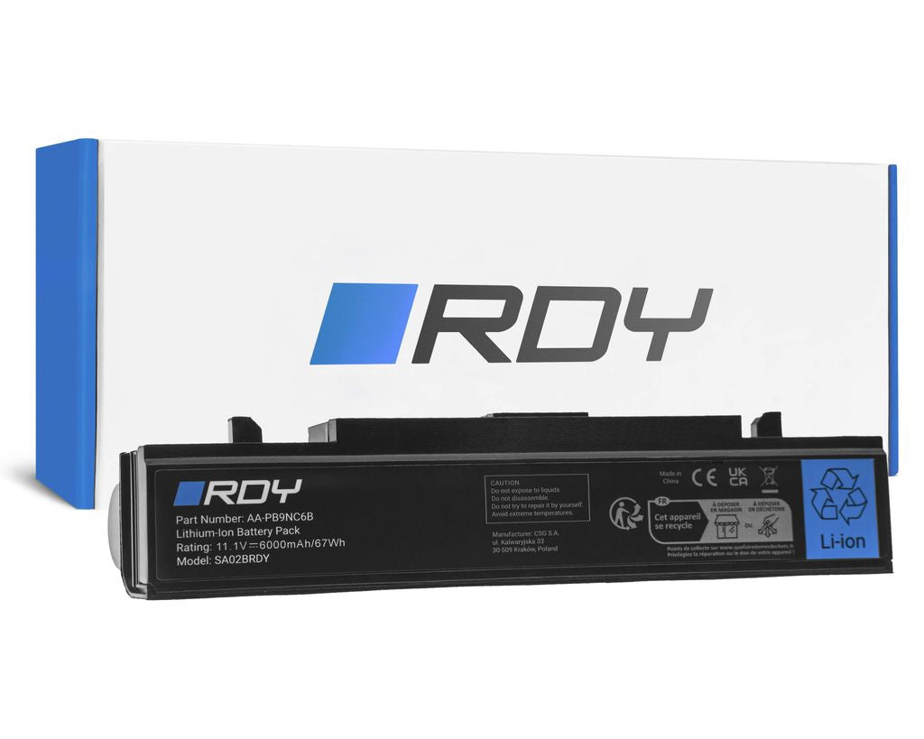 Rdy-batteri Aa-Pb9Nc6B Aa-Pb9Ns6B för Samsung R519 R522 R525 R530 R540 Etc