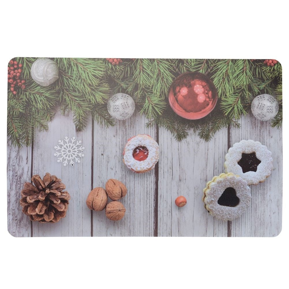Rectangular kitchen mat: Protects tables and lifts the table setting