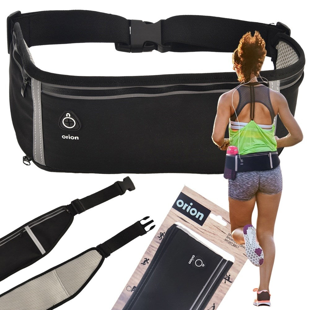 Reflective waist bag for running