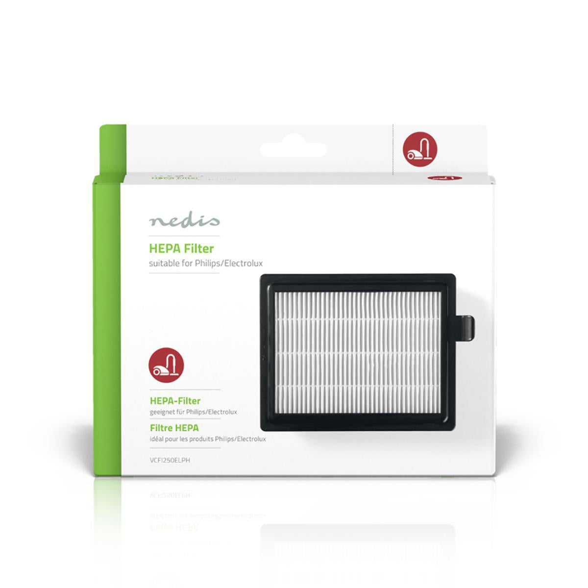 Replacement Active HEPA filter | Replacement for: Electrolux / Philips | Black / White