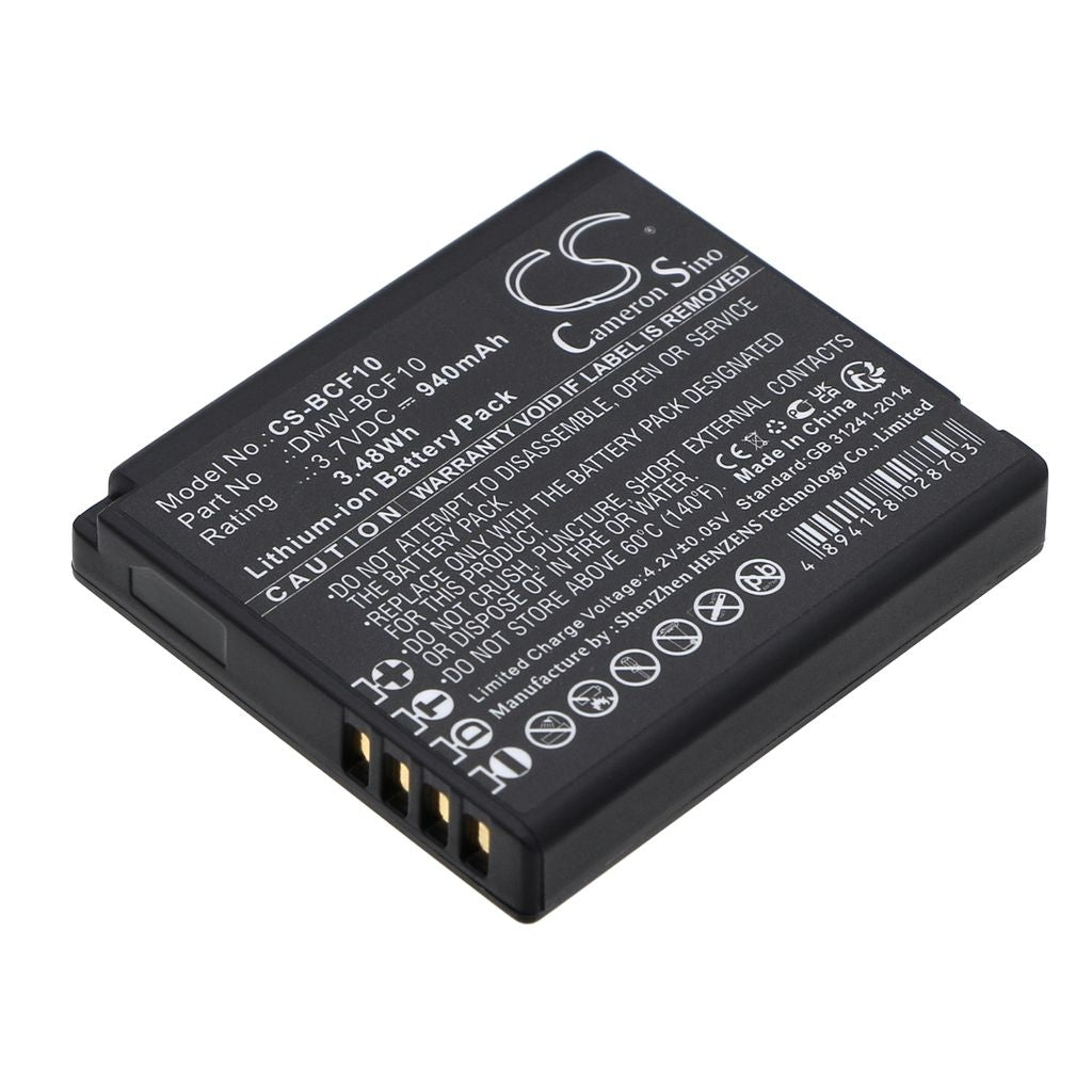 Replacement battery for DMW-BCF10(E)