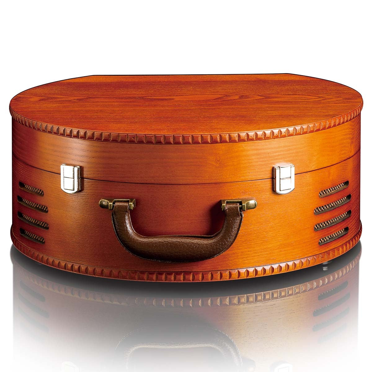 Retro turntable with 2 Built-in Speakers Brown