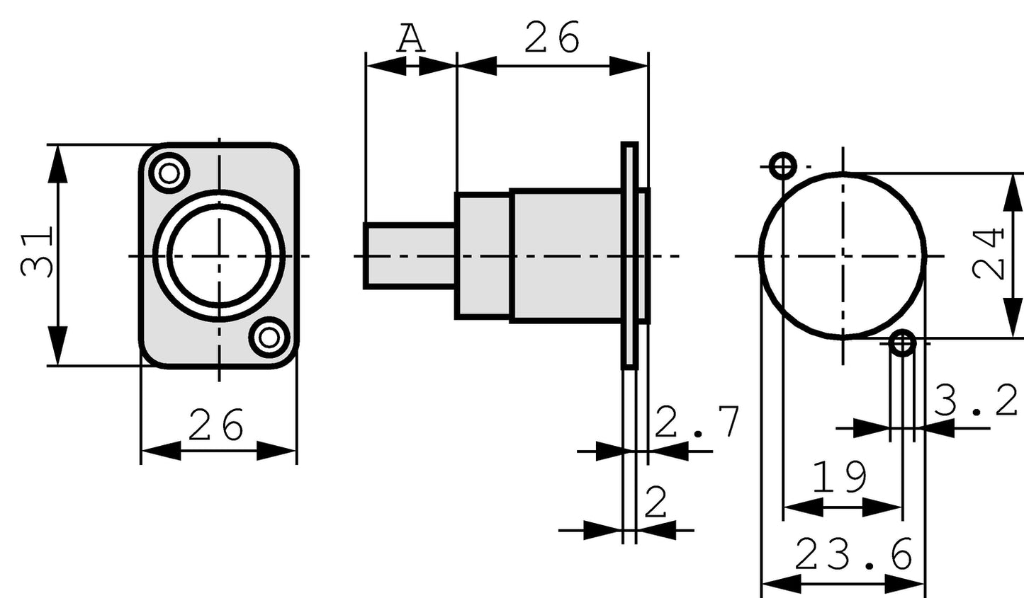 Reversible USB 2.0 gender changer (type A and B), black D housing