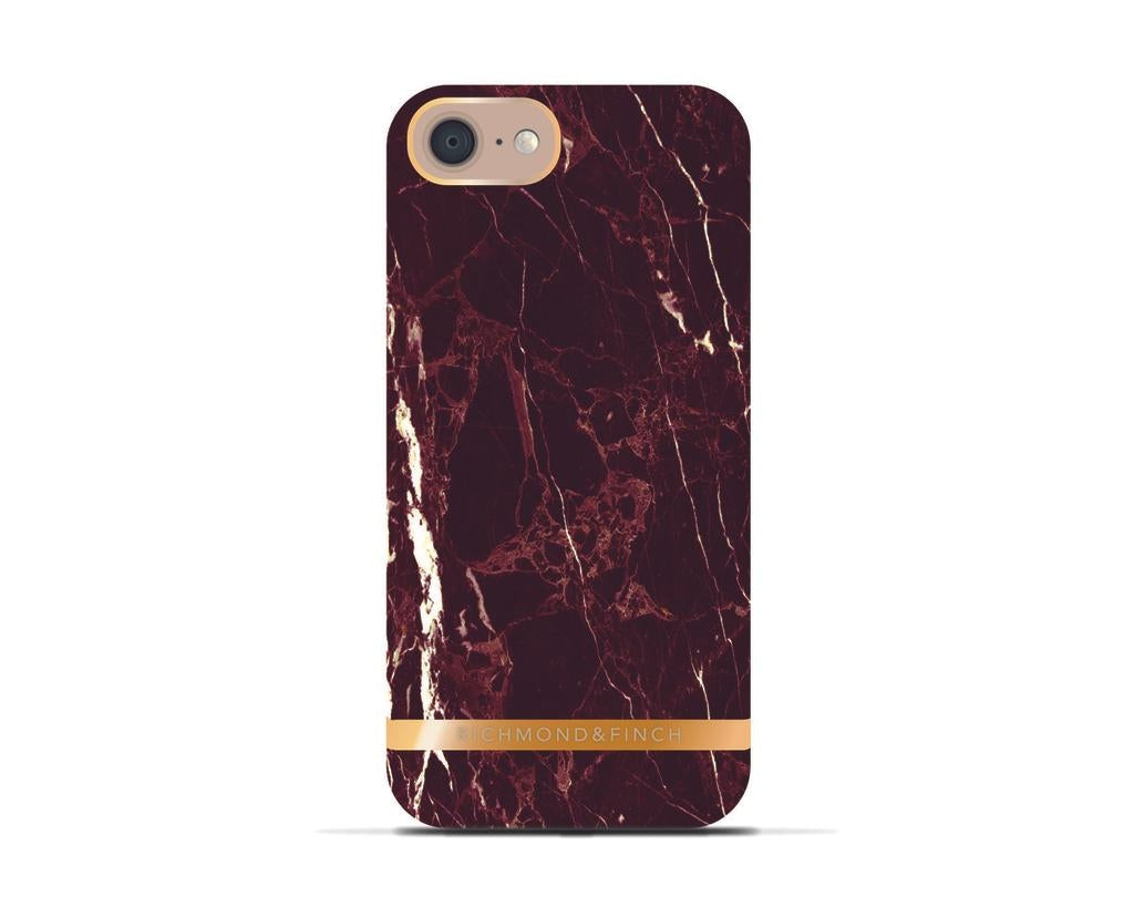 Richmond & Finch Mobile cover for iPhone 6/6S - Marble Glossy Red