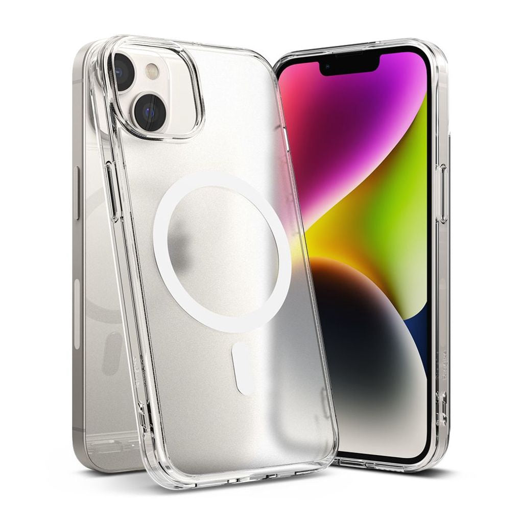 Ringke Fusion Magsafe-skal till iPhone 14 Plus - Matt transparent