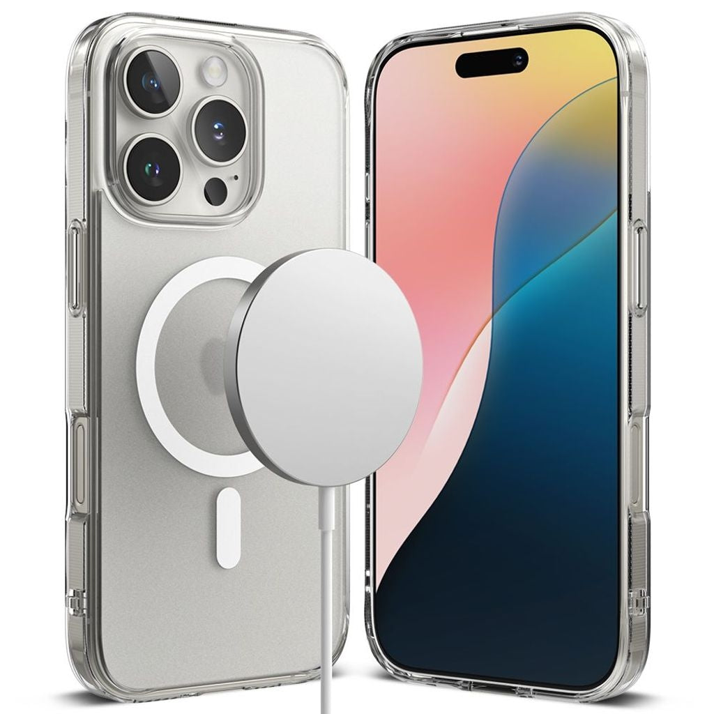 Ringke Fusion Magsafe-skal till iPhone 16 Pro Max - Transparent matt