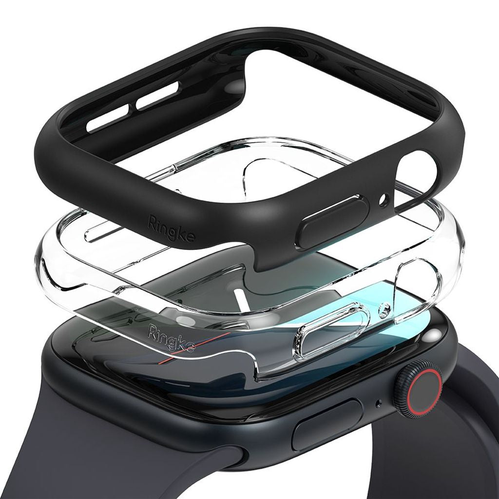 Ringke Slim-skal till Apple Watch 10 46 mm, 2-pack - Transparent/Svart