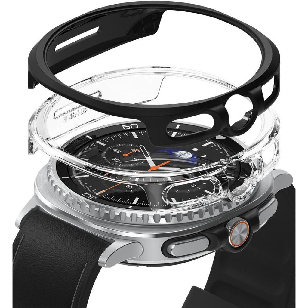 Ringke Slim-skal till Galaxy Watch 8 Classic 46 mm, 2-pack - Svart/Transparent
