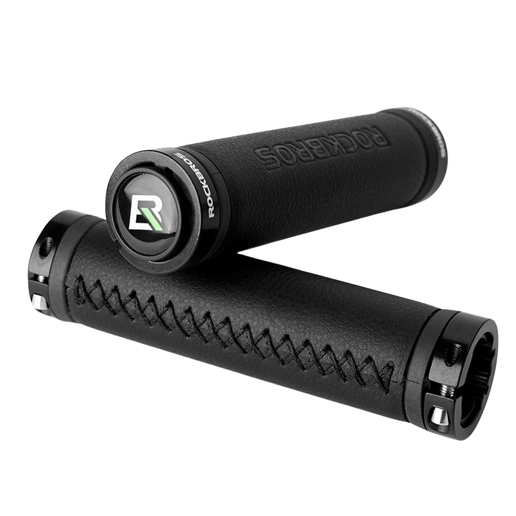 Rockbros microfiber bicycle handlebar grips - black