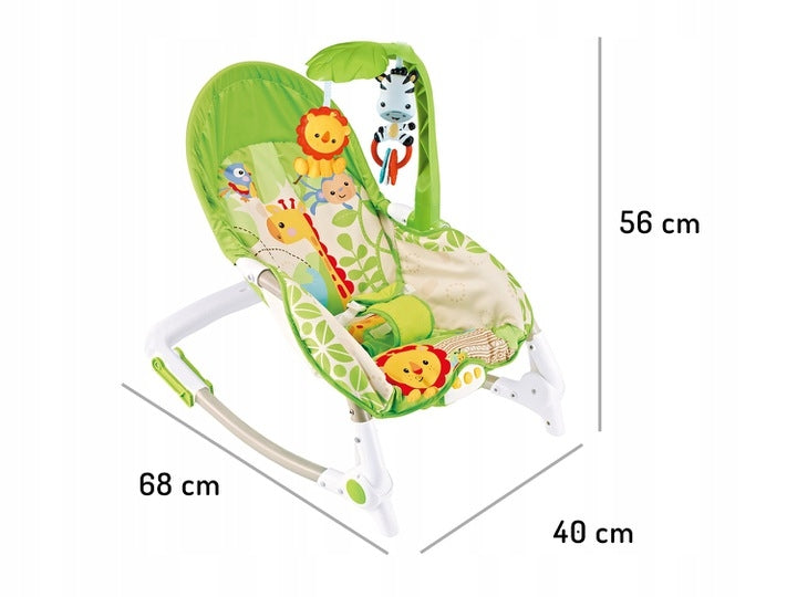 Rocking chair cradle vibrations music lion Ecotoys