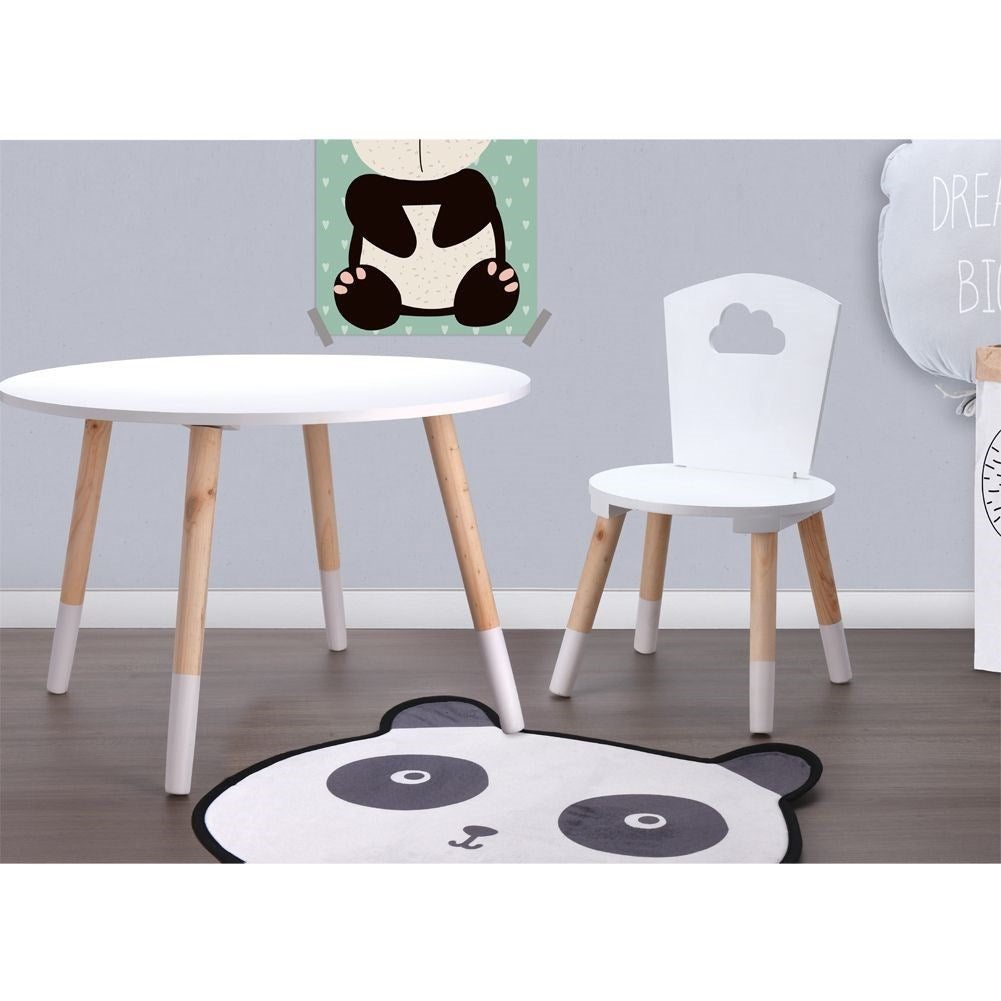 Round Children's Table 60 cm - Stable and Stylish in Wood