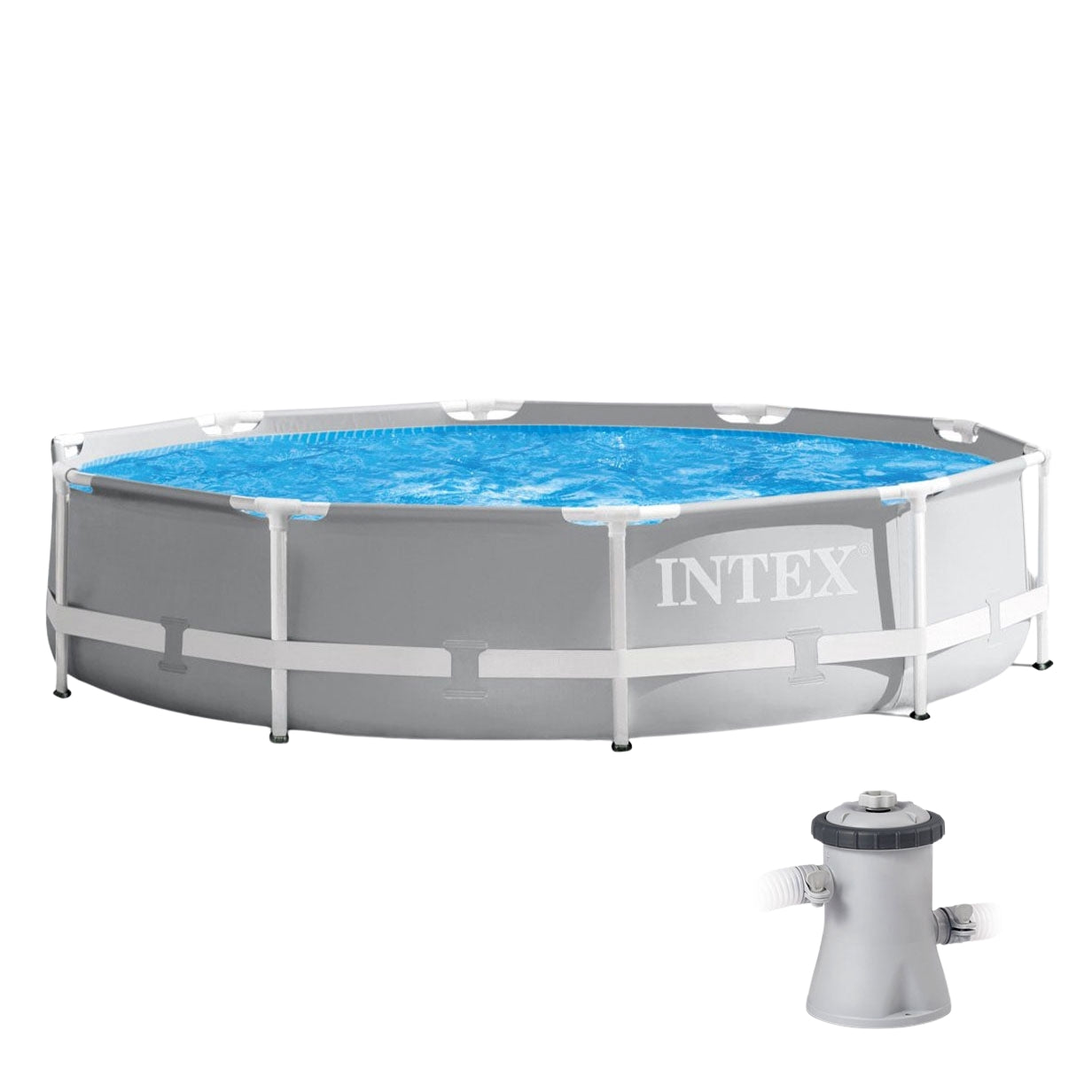 Round Frame Pool 305cm with Filter Pump, 4485L Capacity