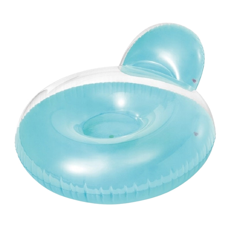 Round inflatable swimming lounger mattress, white Intex 58889