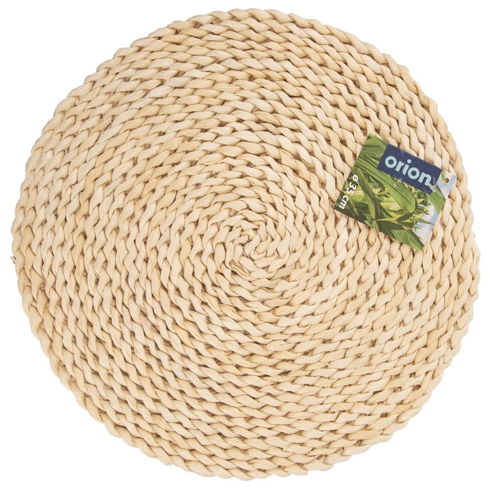 Round kitchen mat made of corn leaves - Natural and stylish