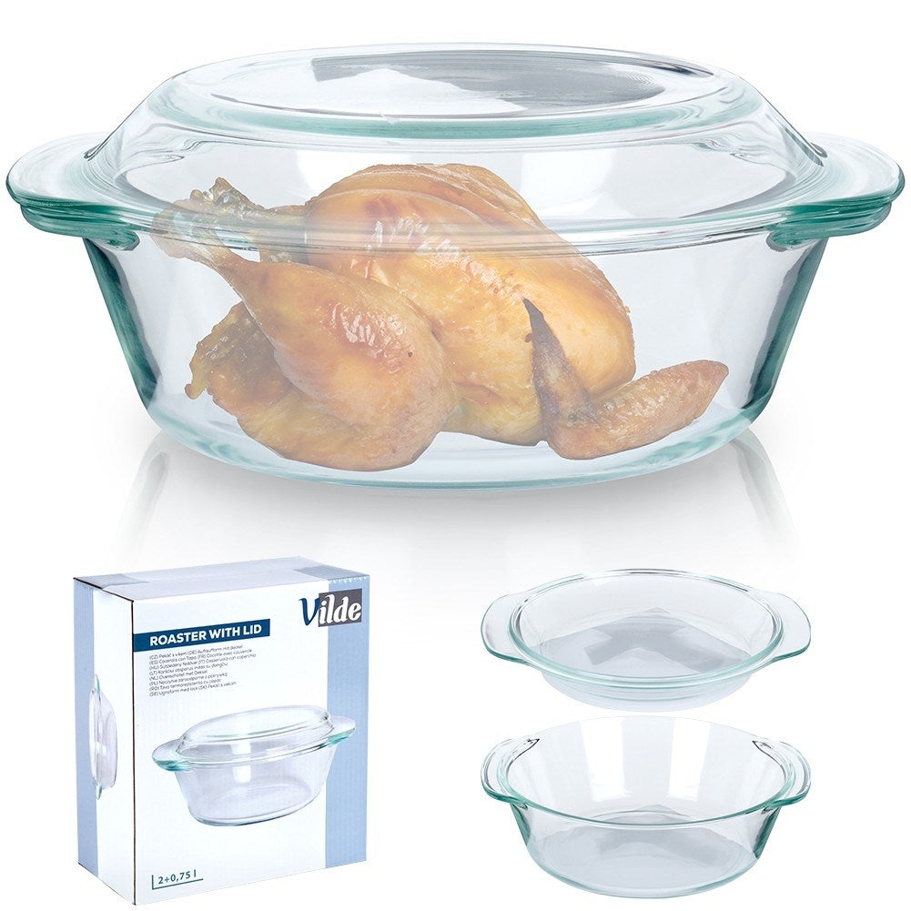 Round ovenproof form for baking and gratin