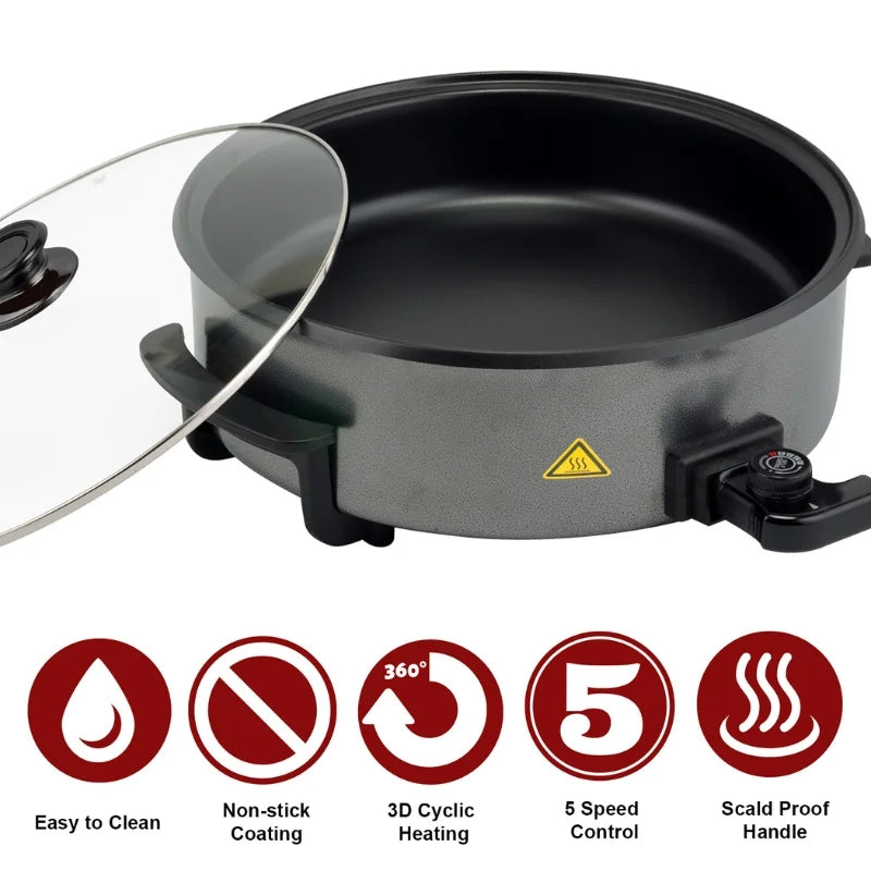 Royalty Line PP-18215: 1500W Party Pan - 36cm
