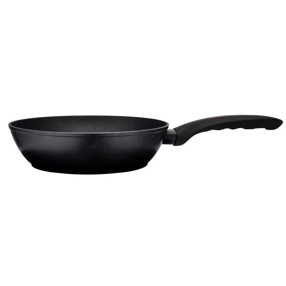 Royalty Line RL-FDN28: 28cm Marble Coated Deep Frying Pan with Lid - 3.5L
