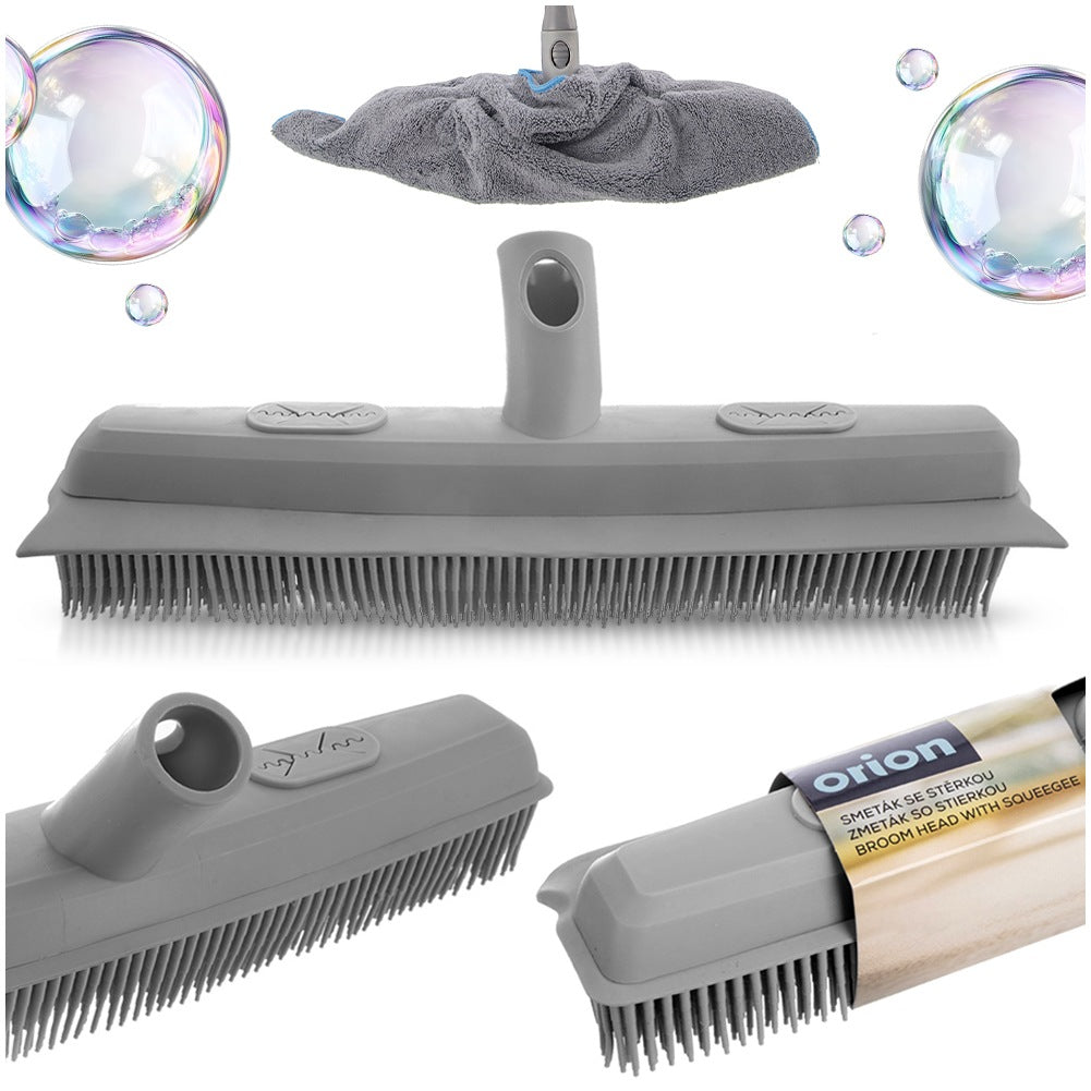 Rubber broom brush CLEAN SYSTEM 34 cm
