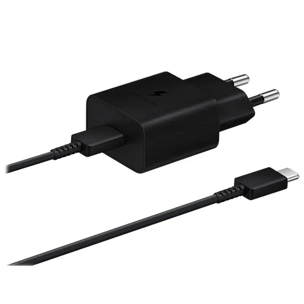 SAMSUNG SUPER FAST USB-C PD 3A, 25W wall charger - black