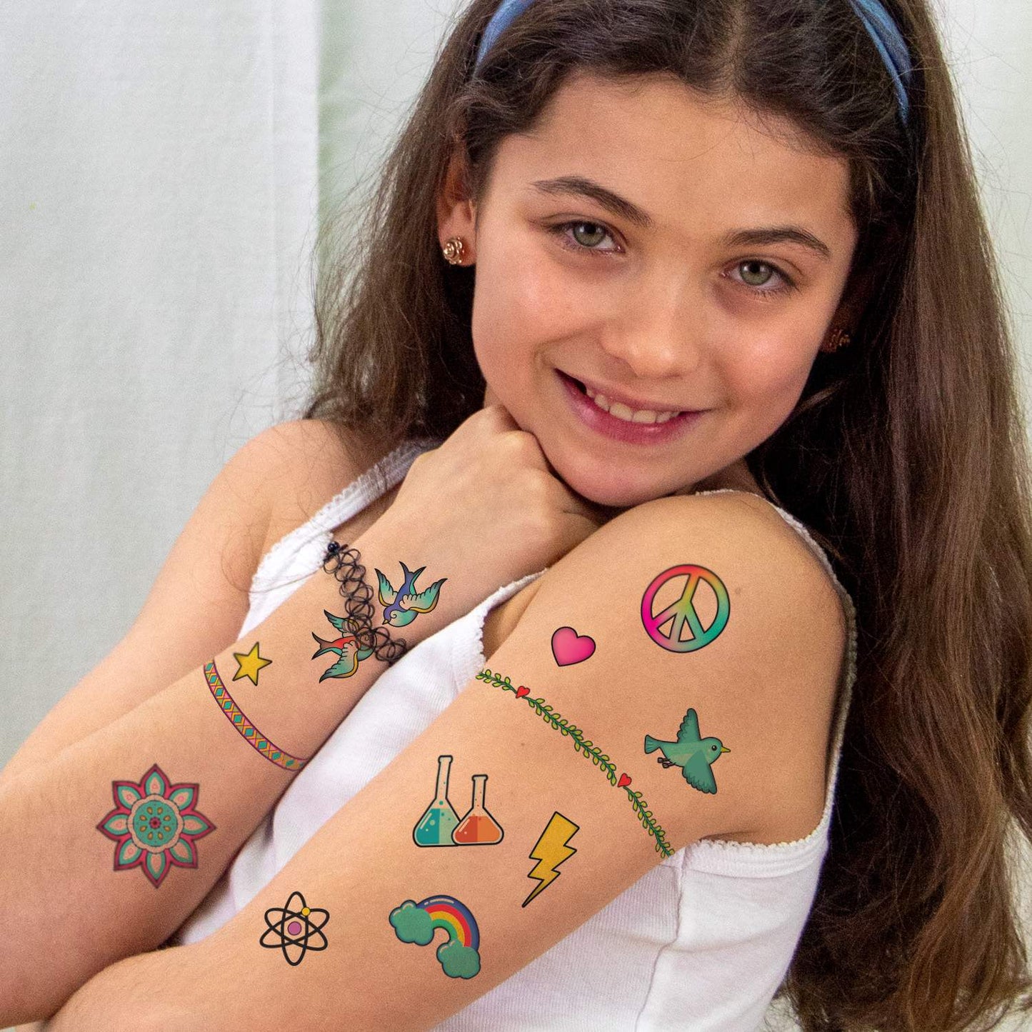 STEM Tattoo Kit for Kids, Create 60 Temporary Tattoos
