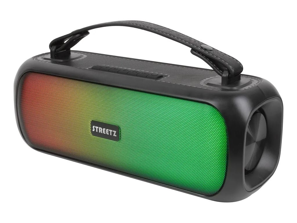 STREETZ Bluetooth Speaker, 30 W, Rainbow LED - Black