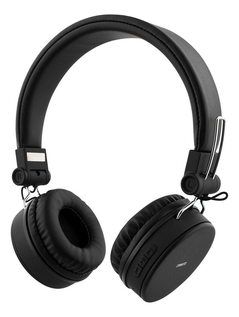 STREETZ Foldable On-Ear Bluetooth Headset, 3.5 mm - Black