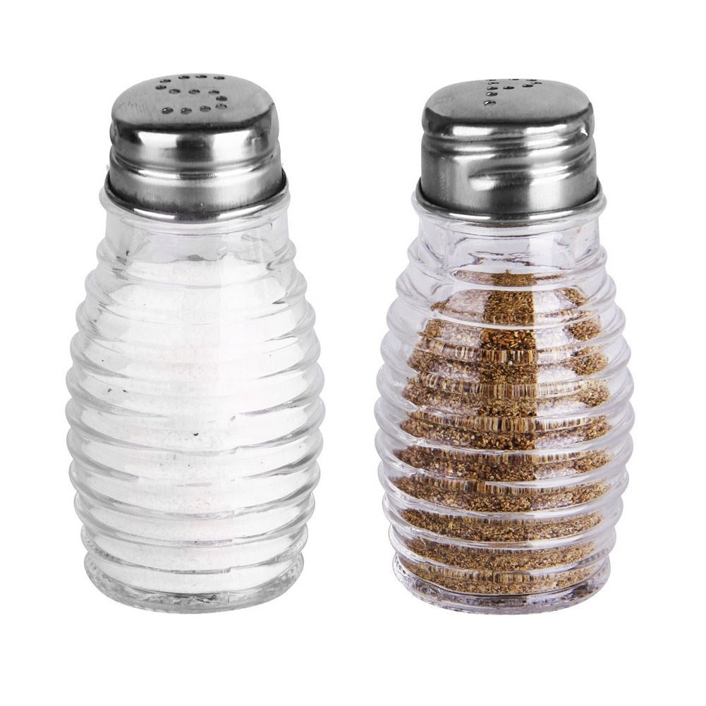 Salt and pepper shakers in high-quality glass for the kitchen