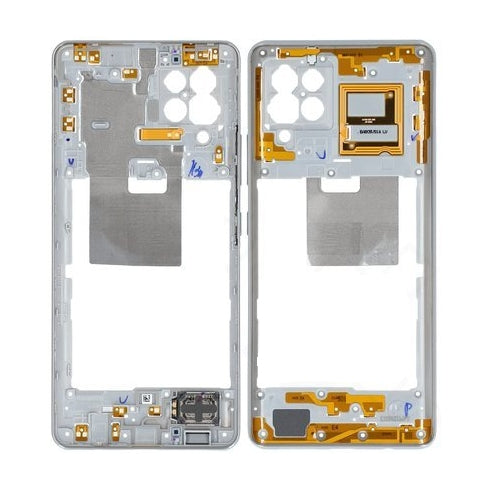 Samsung Galaxy A42 5G Middle Frame - White/Grey