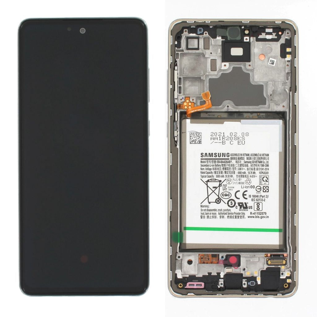 Samsung Galaxy A72 Display and Battery - White