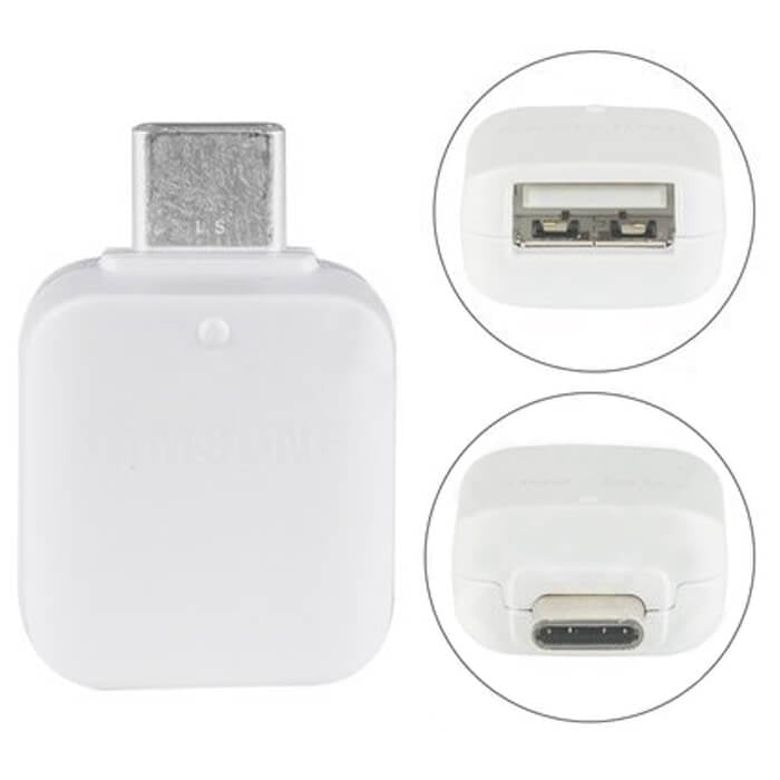 Samsung Galaxy OTG Adapter USB-C - White