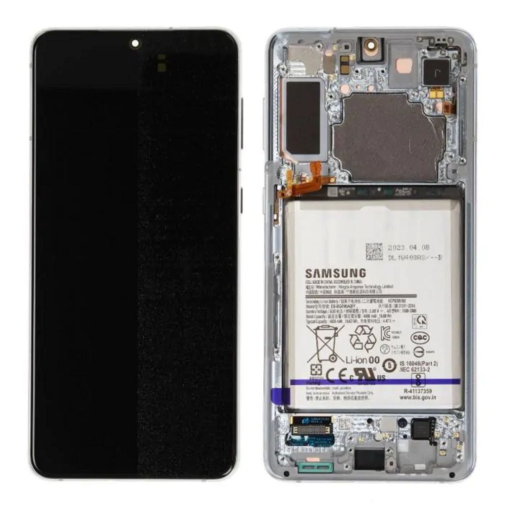 Samsung Galaxy S21 Plus LCD Display with Original Battery - Phantom Silver