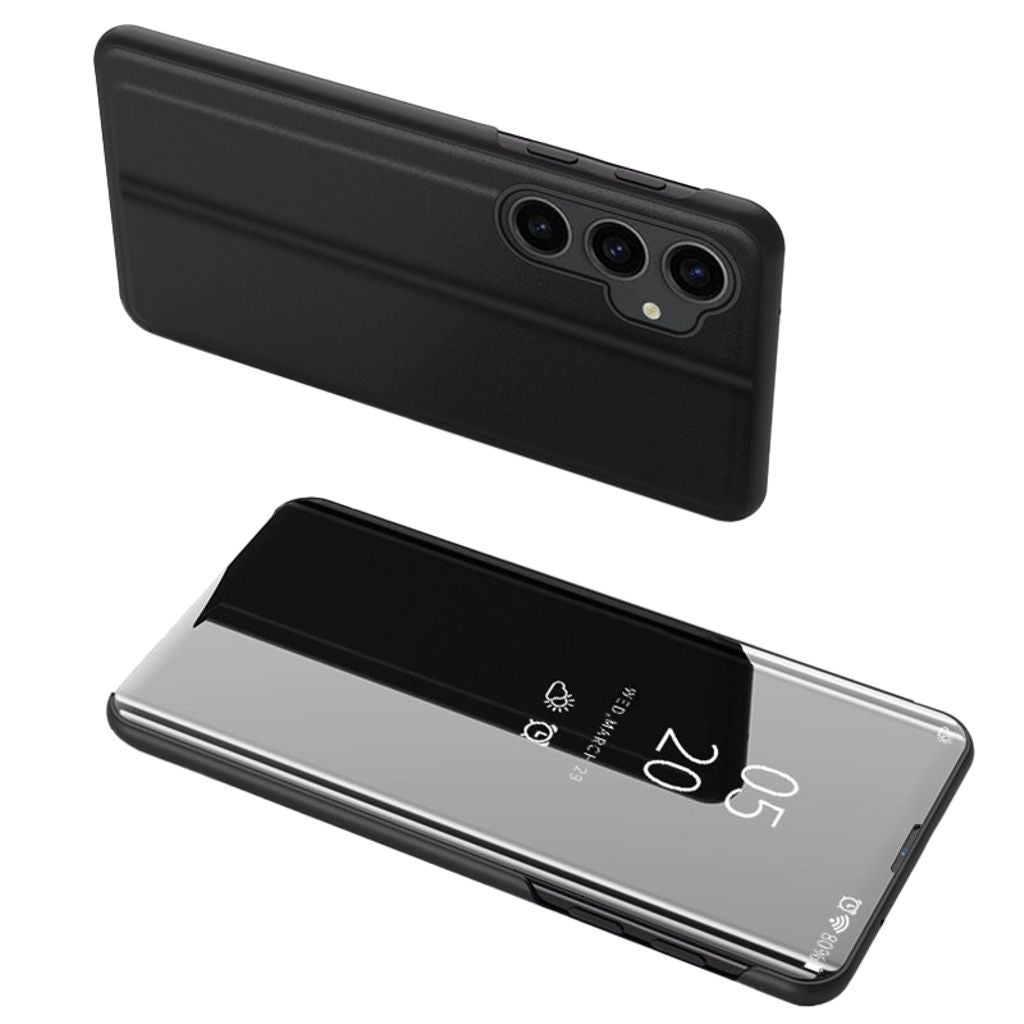 Samsung Galaxy S23 FE Hard Flip Case with Clear View - Black