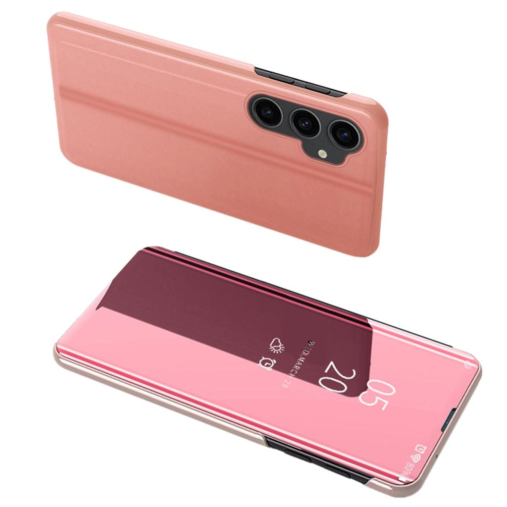 Samsung Galaxy S23 FE Hard Flip Case with Clear View - Pink