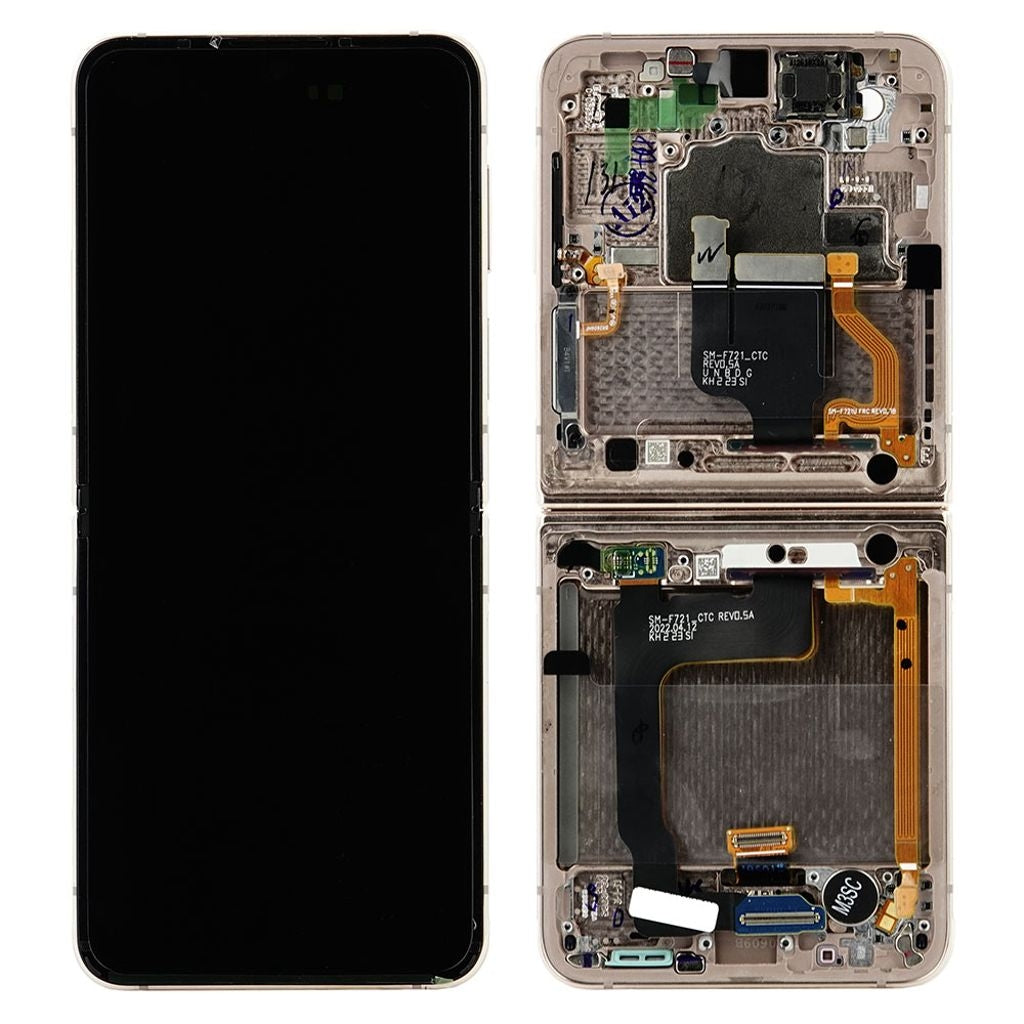 Samsung Galaxy Z Flip4 LCD Display Original - Pink Gold