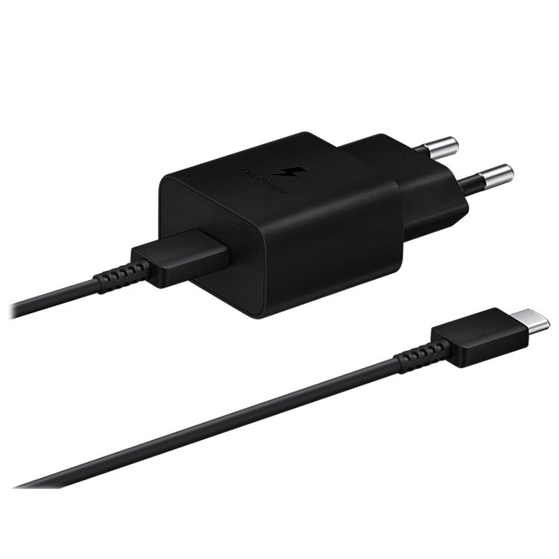 Samsung USB-C Fast Charger & USB-C Cable, 15W - Black