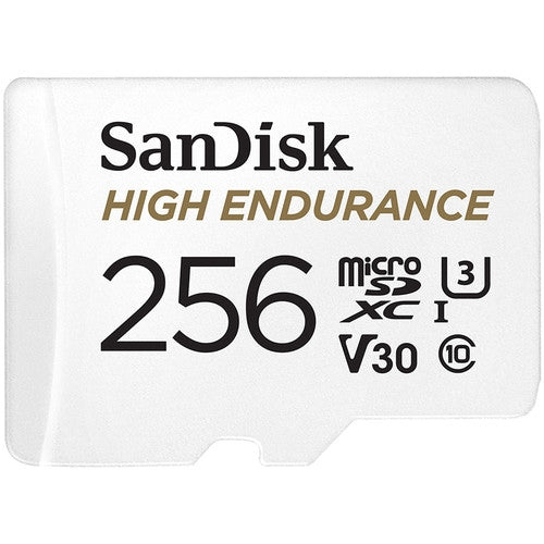 SanDisk MicroSDXC High Endurance Memory Card with Adapter, 256GB