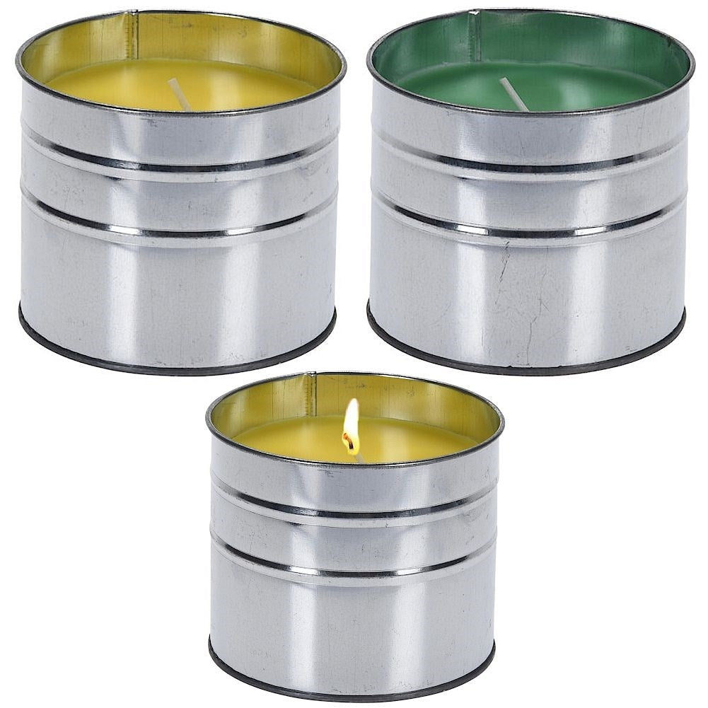 Scented candle with lemon oil - Mosquito repellent and cozy atmosphere